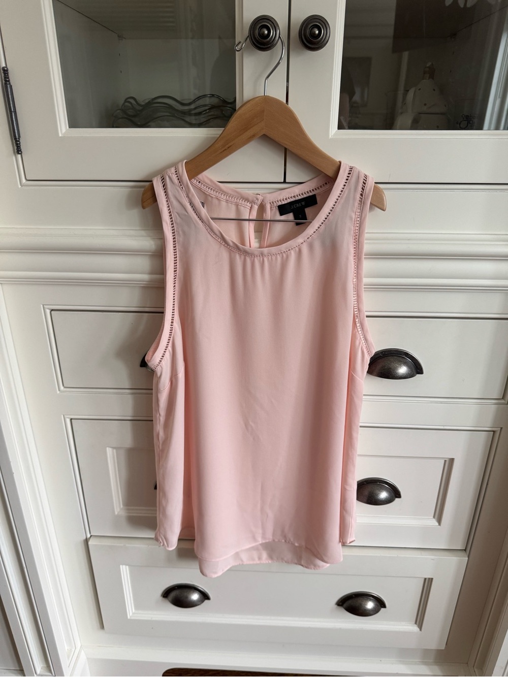 Woman’s J. Crew Pale Pink Sleeveless Camisole Size 2